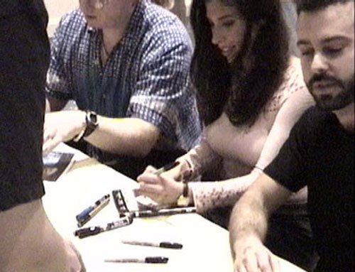 ...BUT we still know what movie brought half of them here (hint hint - look at what Felissa is signing... if it's too hard to make it out, let me tell you: SLEEPAWAY CAMP!!!!!).