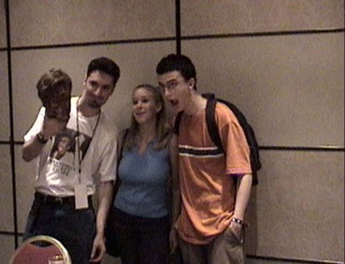 Jeff with Brenda and Ryan who also run a SLEEPAWAY CAMP fan WEBSITE! Keepin' SC Alive! (also a special appearance by Paul's head).