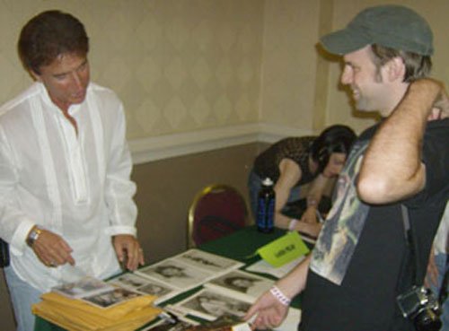 Paul chats it up with Superfan Nick