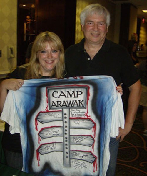 MonsterMania Super-Staffer Stacy with the man who created the legend