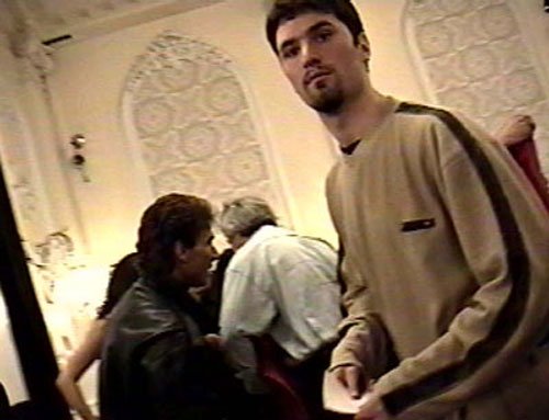 This is right when we got off stage and FANGO showed me where to bring the crew for the signing...