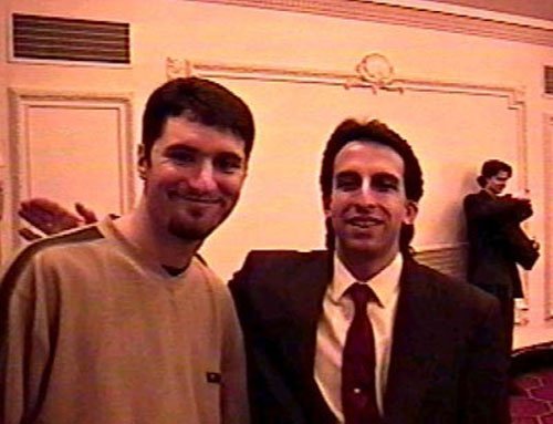 And here I am with TONY TIMPONE, editor-in-chief of FANGORIA MAGAZINE