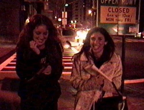 Sue and Felissa on the way to Jonathan's show!