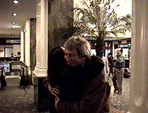 The creator himself, ROBERT HILTZIK, is greeted by one of his creepiest creations: AUNT MARTHA!