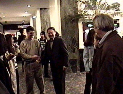 TOM "Mike" VAN DELL arrives with 15 minutes left until showtime!