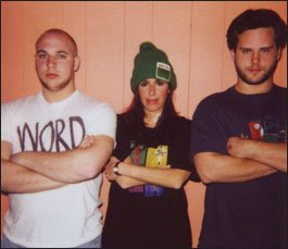 Josh Riebel, Felissa Rose, and Ryon taking a break on the Trite This Way set