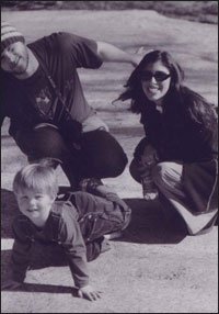 Felissa Rose, Justin, and Ryon posing on the Trite This Way set
