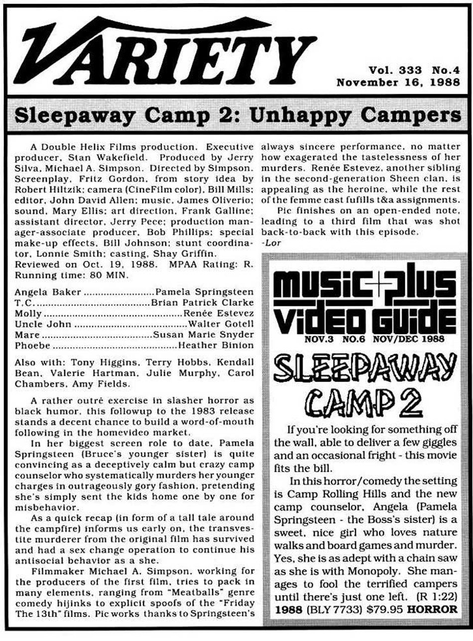 Sleepaway Camp II article