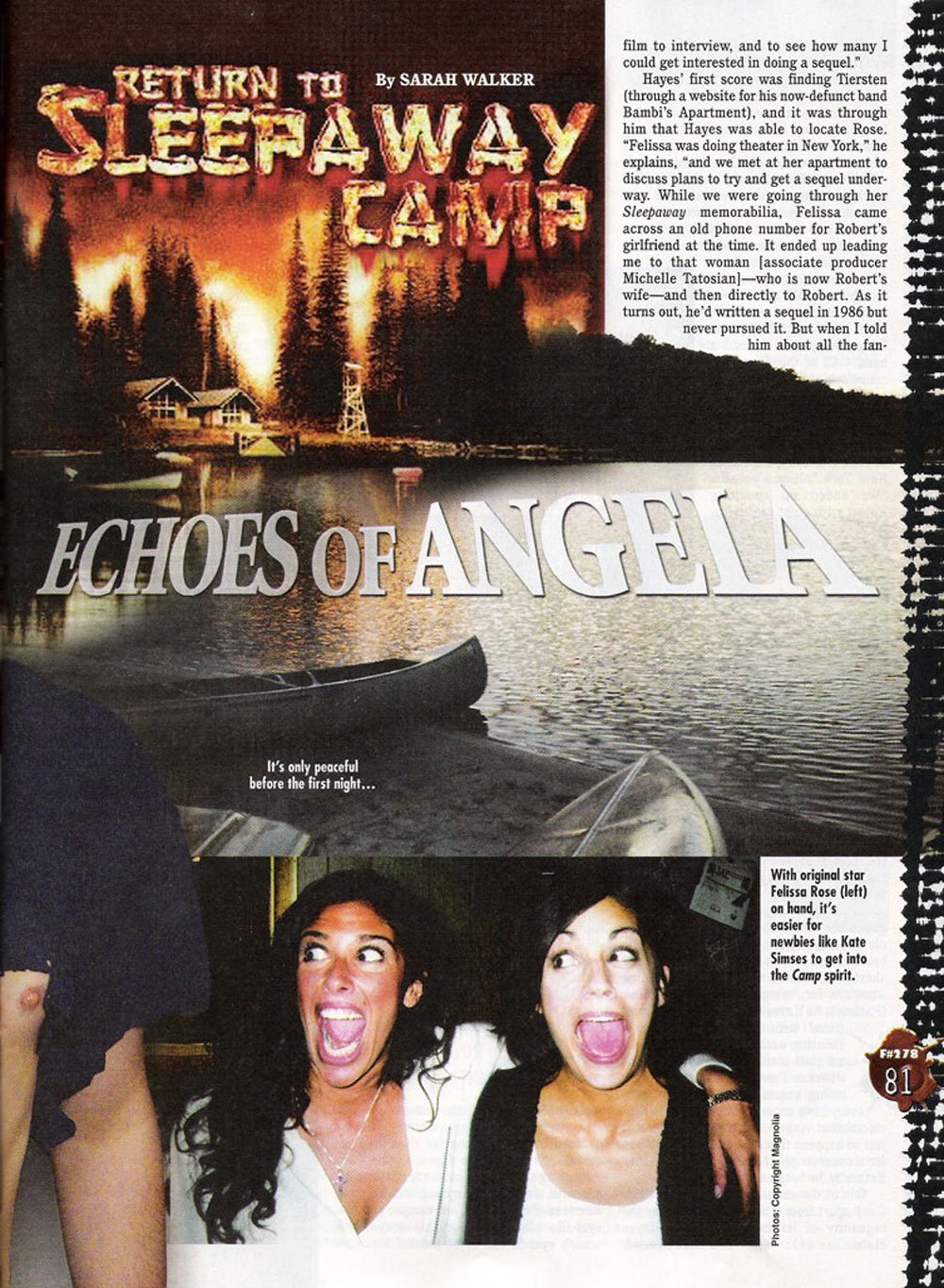 Return to Sleepaway Camp Fangoria coverage