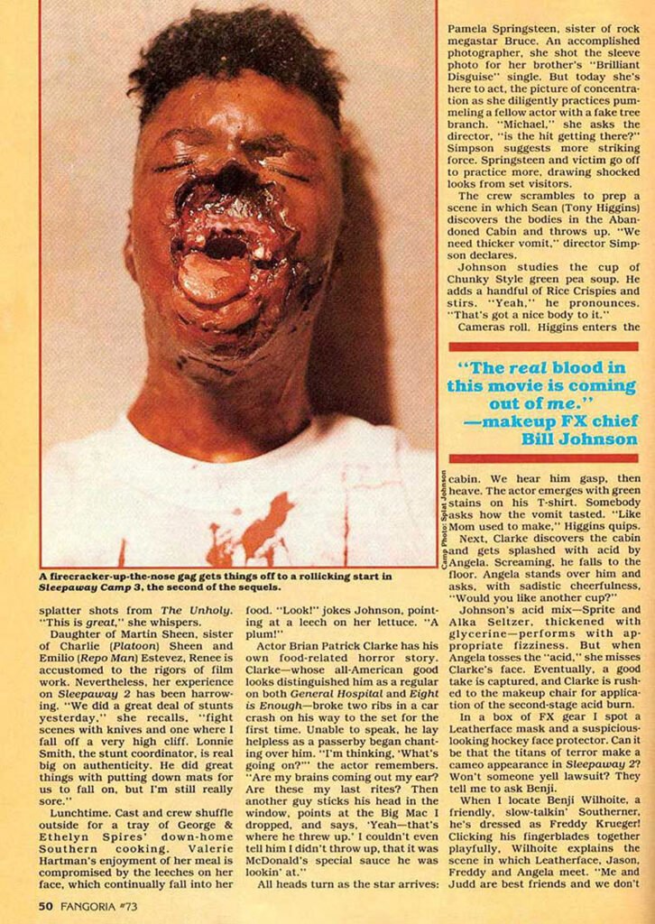 Sleepaway Camp II Fangoria coverage
