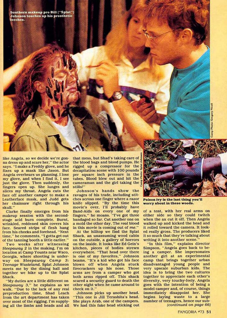 Sleepaway Camp II Fangoria coverage