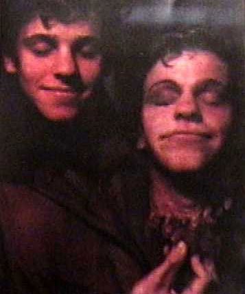 CHRIS COLLET poses with his severed head