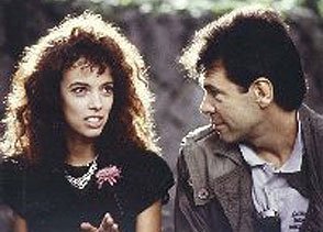 Michael with Pam on the first day of her FAST FOOD role.