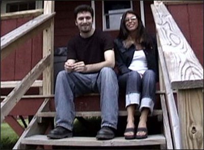 Felissa and Jeff on the set of RETURN TO SLEEPAWAY CAMP