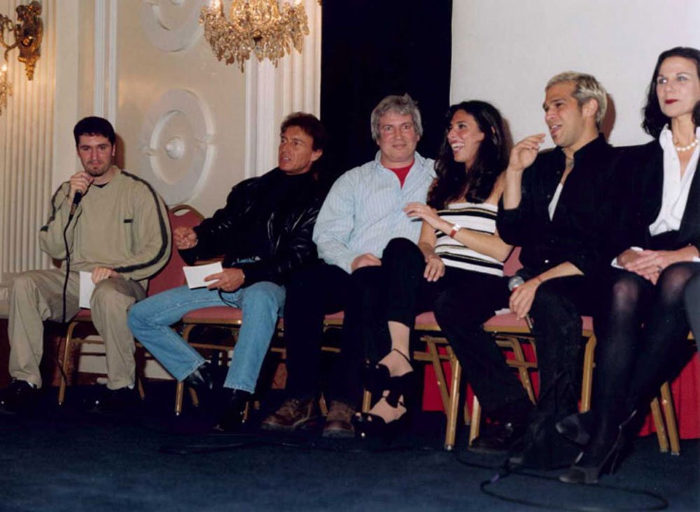 Left To Right: Jeff Hayes, Paul DeAngelo, Robert Hiltzik, Felissa Rose, Jonathan Tiersten, Desiree Gould