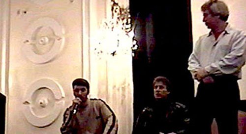 Robert watches on as Jeff answers some questions about the Official SLEEPAWAY CAMP Website.