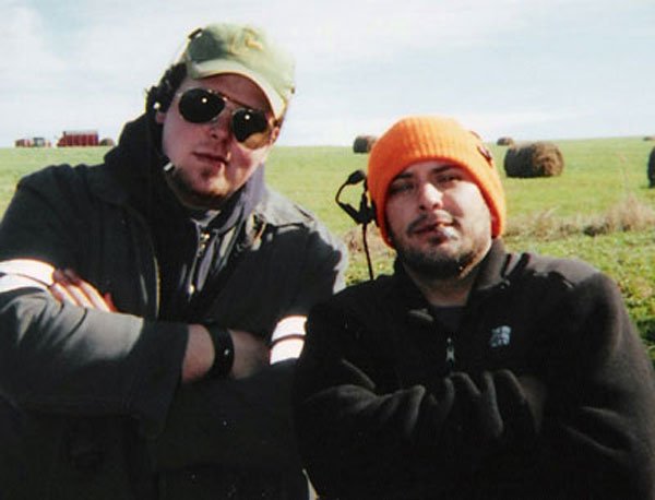 Pierre and Jose: The kings of props on location for the Angela scene