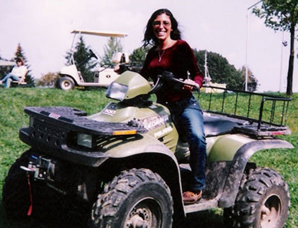 Felissa zooms in on the DP's ATV
