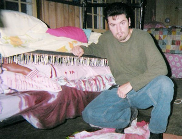 Jeff at the scene of the crime: Bella's nail bed!