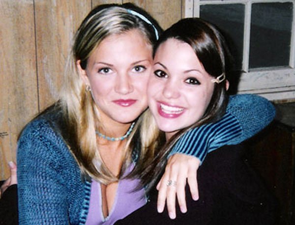 Karen (Erin Broderick) and Marie (Samantha Hahn) pose for a snap