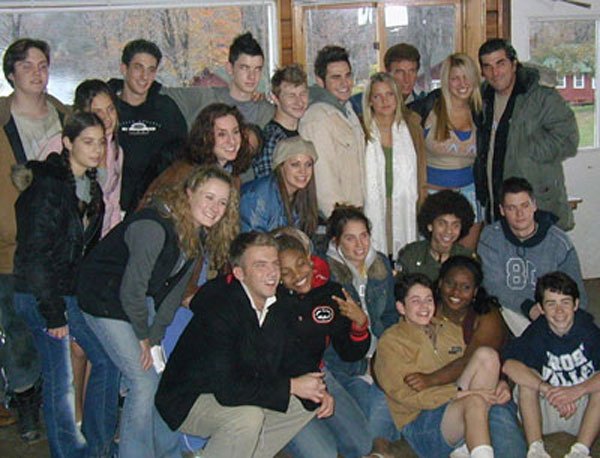 Group photo taken on one of the last filming days