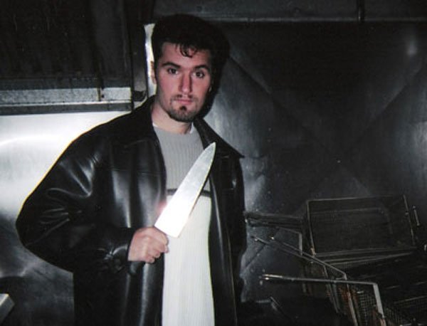Jeff on the set of the camp kitchen